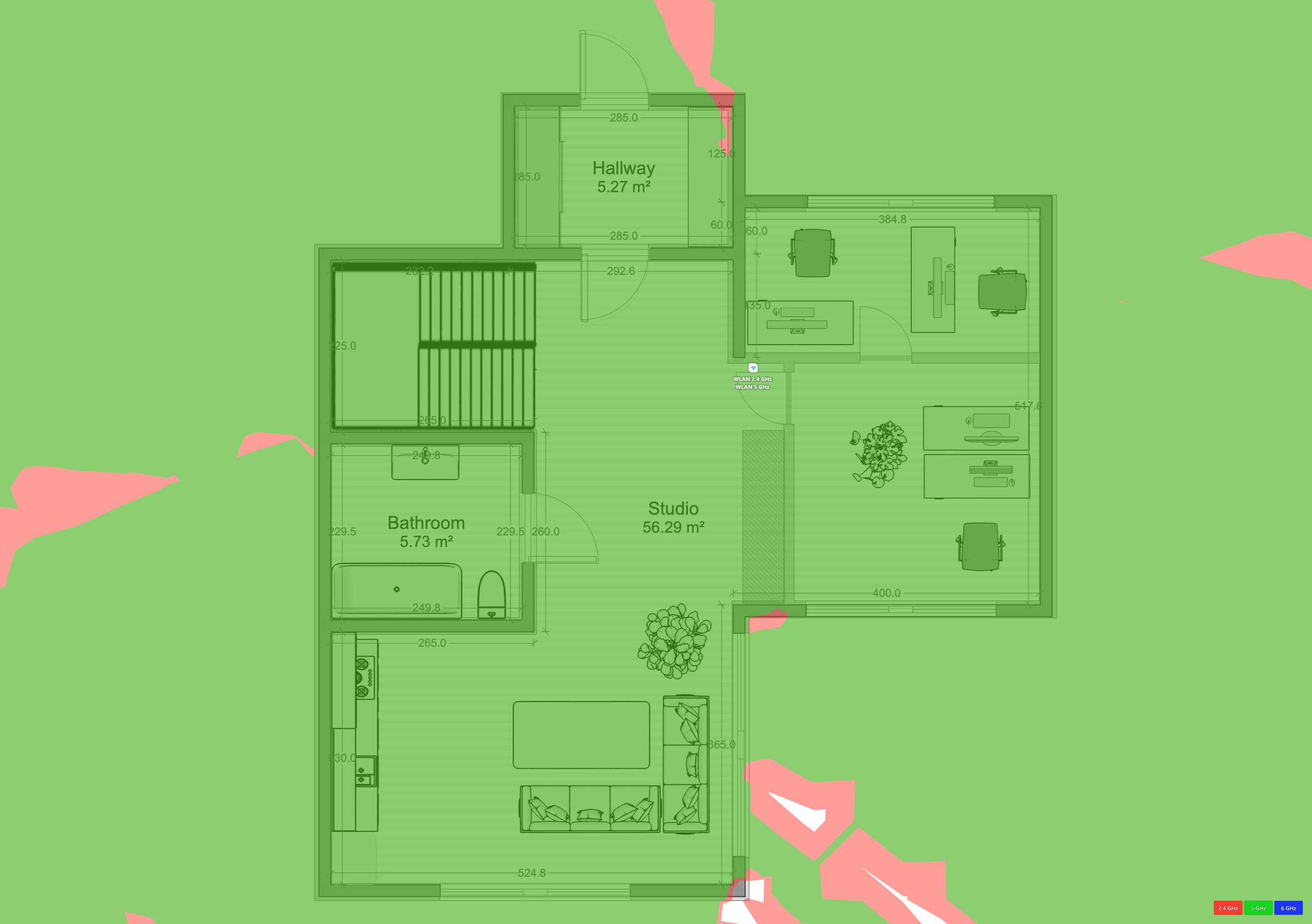 WLAN optimierter Zustand